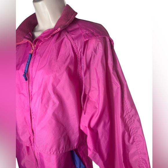 Eddie Bauer Vintage 90's Pink Lightweight Rain Jacket Women's Medium Made In USA - Picture 3 of 14